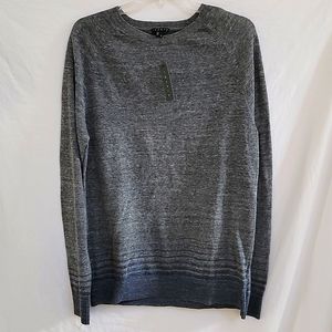 Theory Schiller Quarry Sea Storm Stripe Sweater M